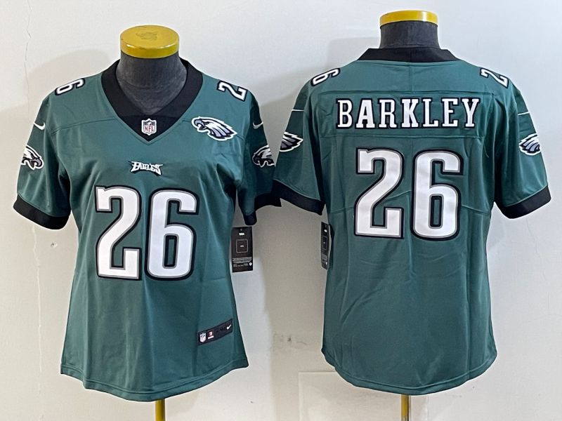 Youth Philadelphia Eagles #26 Barkley Green Second generation Nike 2025 Limited NFL Jersey style 3